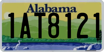 AL license plate 1AT8121