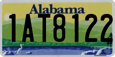 AL license plate 1AT8122