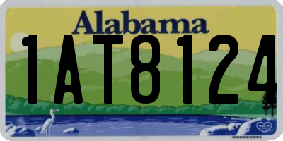 AL license plate 1AT8124