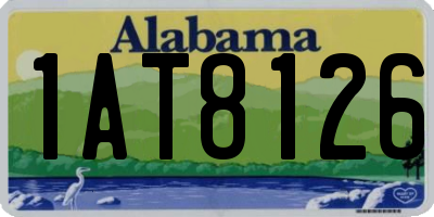 AL license plate 1AT8126