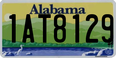 AL license plate 1AT8129