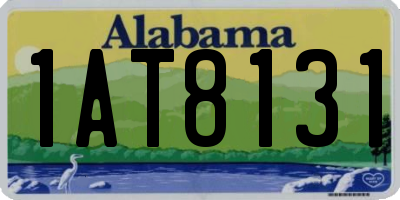 AL license plate 1AT8131