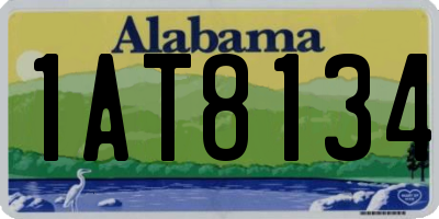 AL license plate 1AT8134