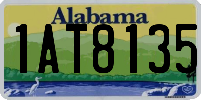 AL license plate 1AT8135