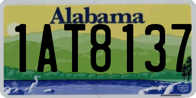 AL license plate 1AT8137