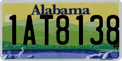 AL license plate 1AT8138