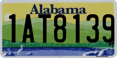 AL license plate 1AT8139