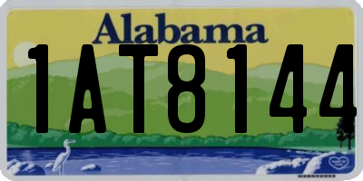 AL license plate 1AT8144