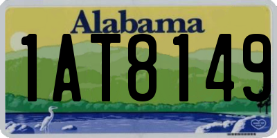 AL license plate 1AT8149