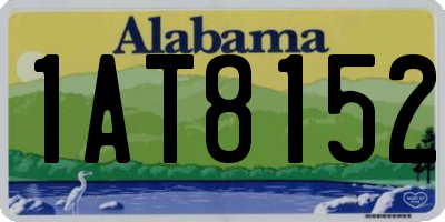 AL license plate 1AT8152