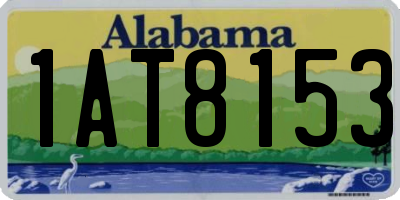 AL license plate 1AT8153