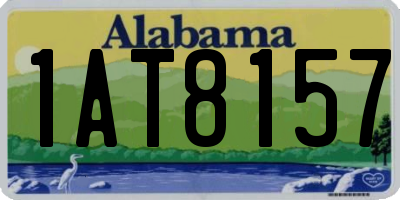 AL license plate 1AT8157