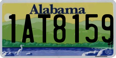 AL license plate 1AT8159
