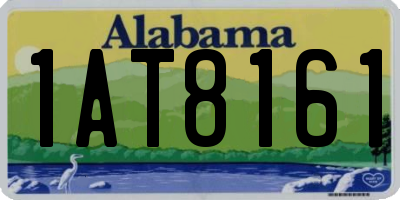 AL license plate 1AT8161