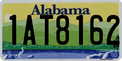 AL license plate 1AT8162