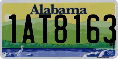 AL license plate 1AT8163