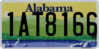 AL license plate 1AT8166