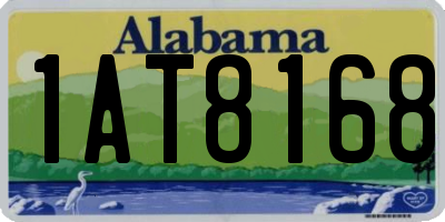 AL license plate 1AT8168
