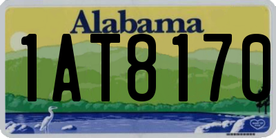 AL license plate 1AT8170
