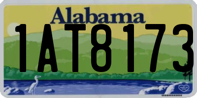 AL license plate 1AT8173