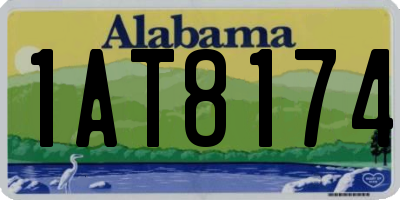 AL license plate 1AT8174