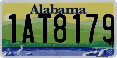 AL license plate 1AT8179