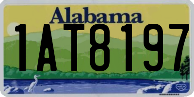 AL license plate 1AT8197