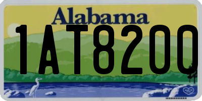 AL license plate 1AT8200