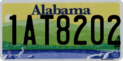 AL license plate 1AT8202