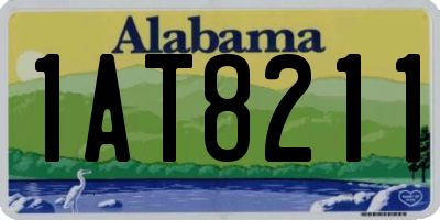 AL license plate 1AT8211