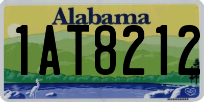 AL license plate 1AT8212
