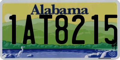 AL license plate 1AT8215