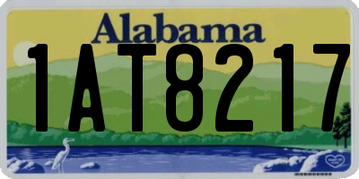 AL license plate 1AT8217