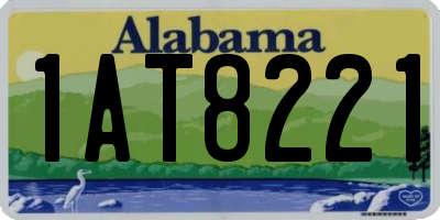 AL license plate 1AT8221