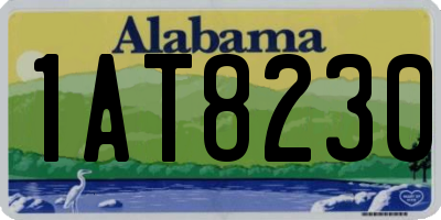 AL license plate 1AT8230