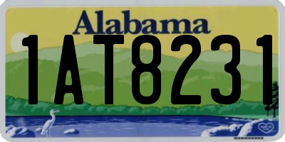 AL license plate 1AT8231