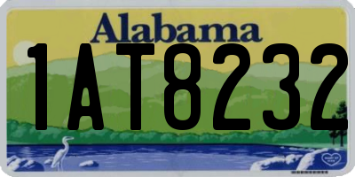 AL license plate 1AT8232