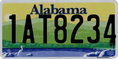 AL license plate 1AT8234