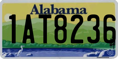 AL license plate 1AT8236