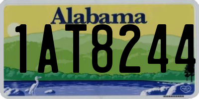 AL license plate 1AT8244