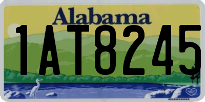 AL license plate 1AT8245