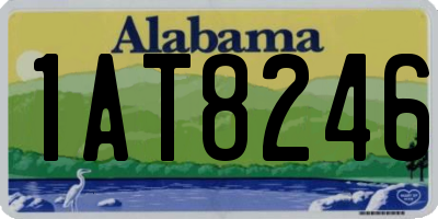 AL license plate 1AT8246