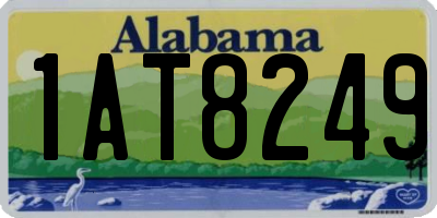 AL license plate 1AT8249