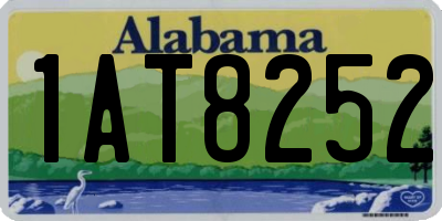 AL license plate 1AT8252