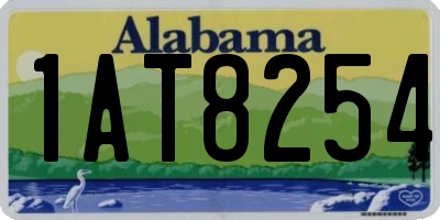 AL license plate 1AT8254
