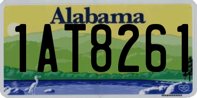 AL license plate 1AT8261