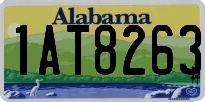AL license plate 1AT8263