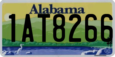 AL license plate 1AT8266