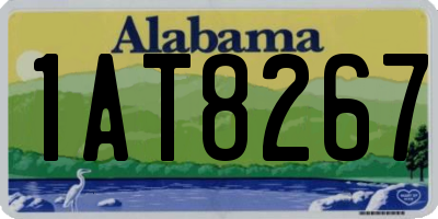 AL license plate 1AT8267