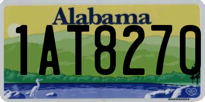 AL license plate 1AT8270